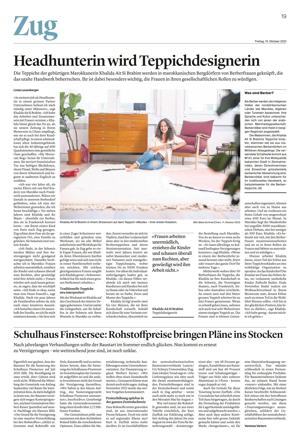 Luzerner Zeitung x My Moroccan Rug