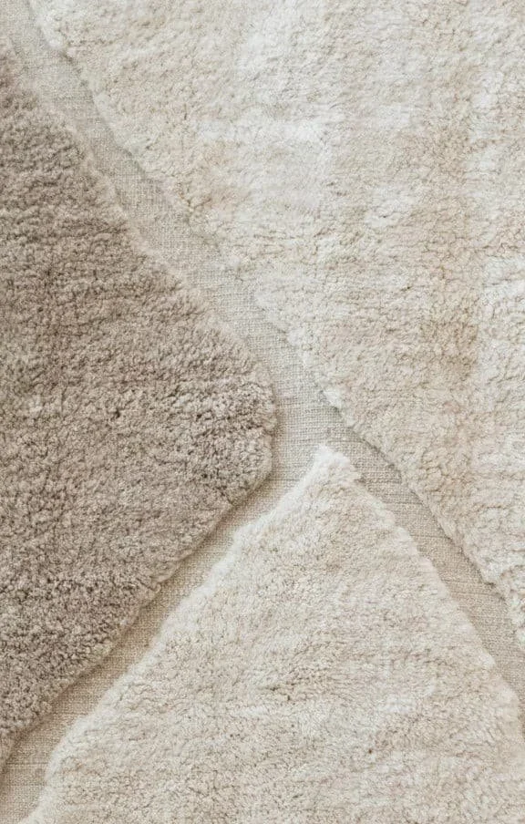 vue de détail — tapis Lima en laine naturelle, Maison Tóukkani