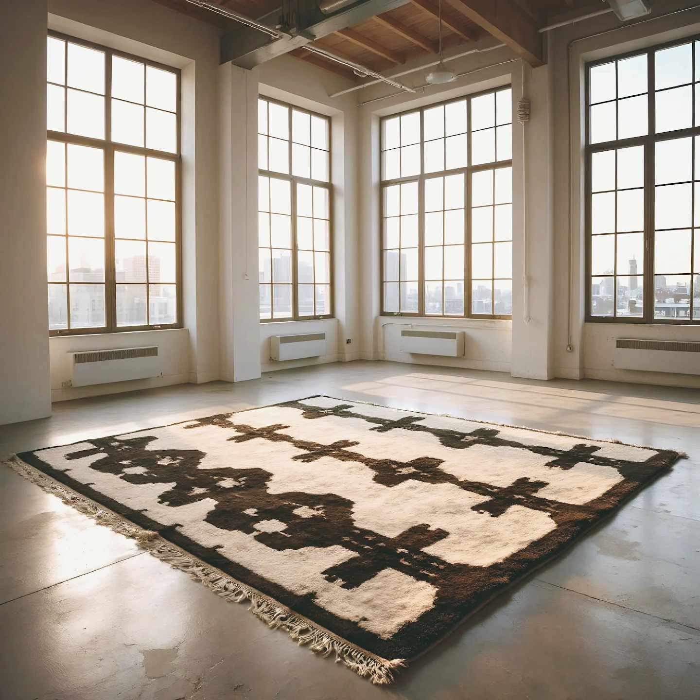 vue de détail — tapis SoHo en laine naturelle, Maison Tóukkani