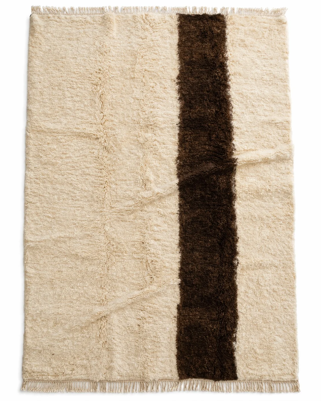 main view — La Ligne natural wool rug, Maison Tóukkani