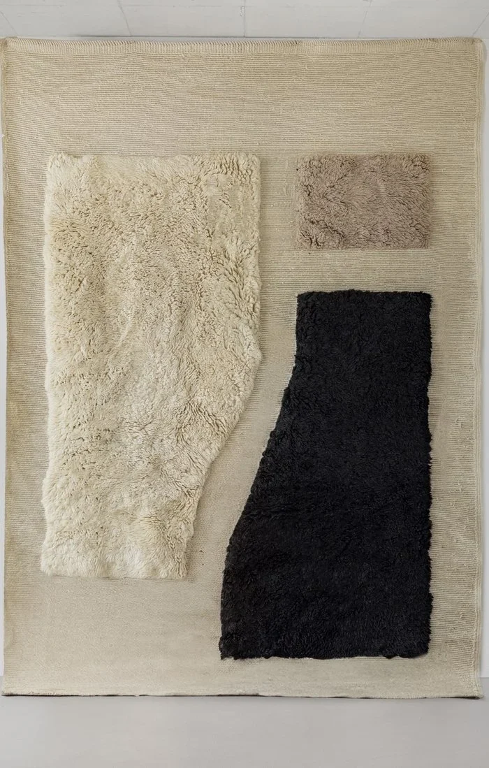 main view — MAAJ natural wool rug, Maison Tóukkani
