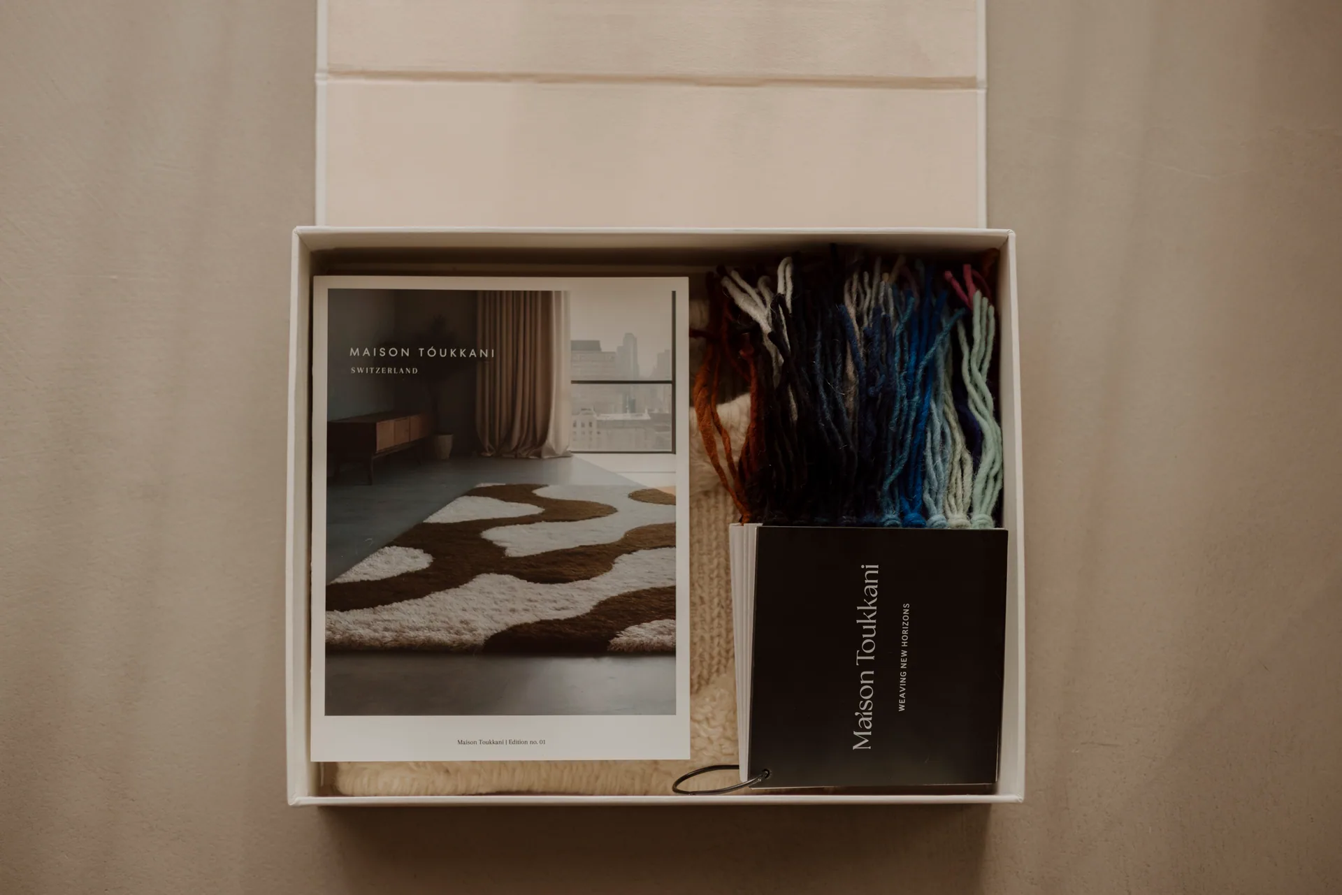 Materialien und Farbtöne der Maison Tóukkani