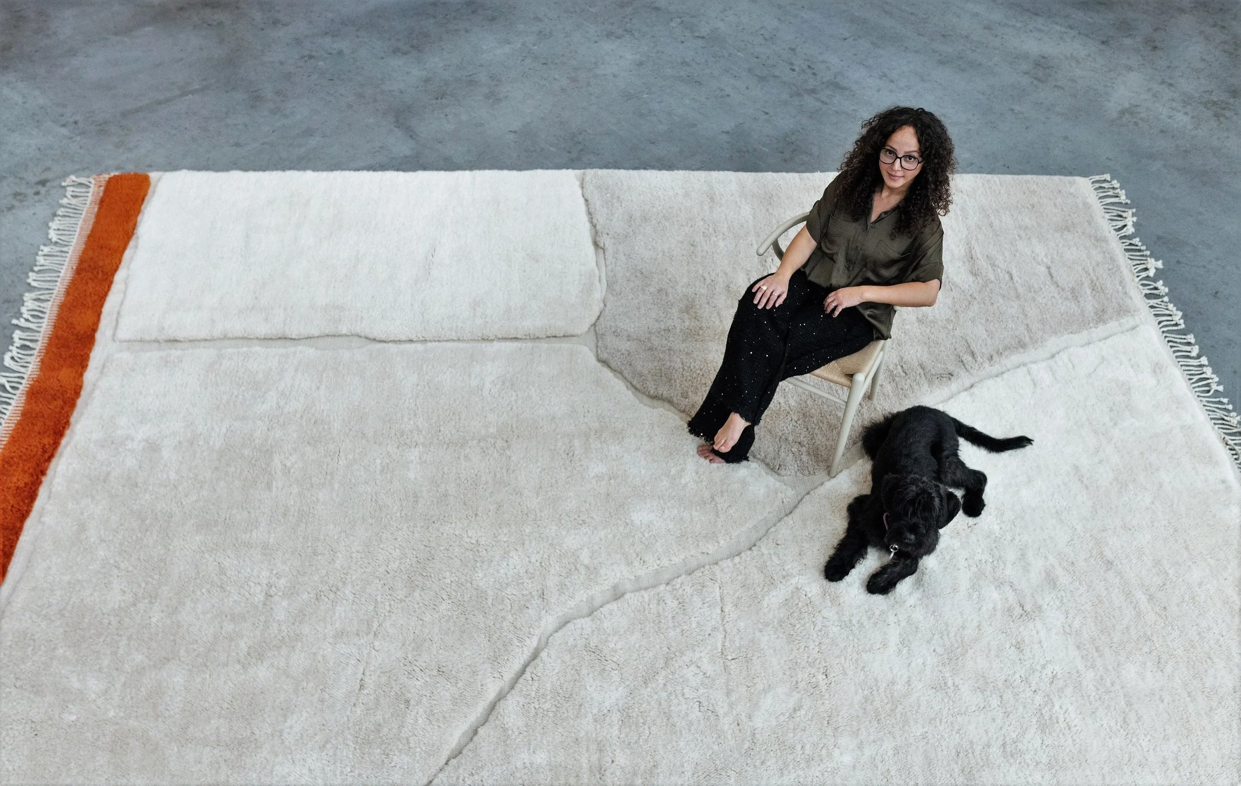 vue de détail — tapis Lima en laine naturelle, Maison Tóukkani