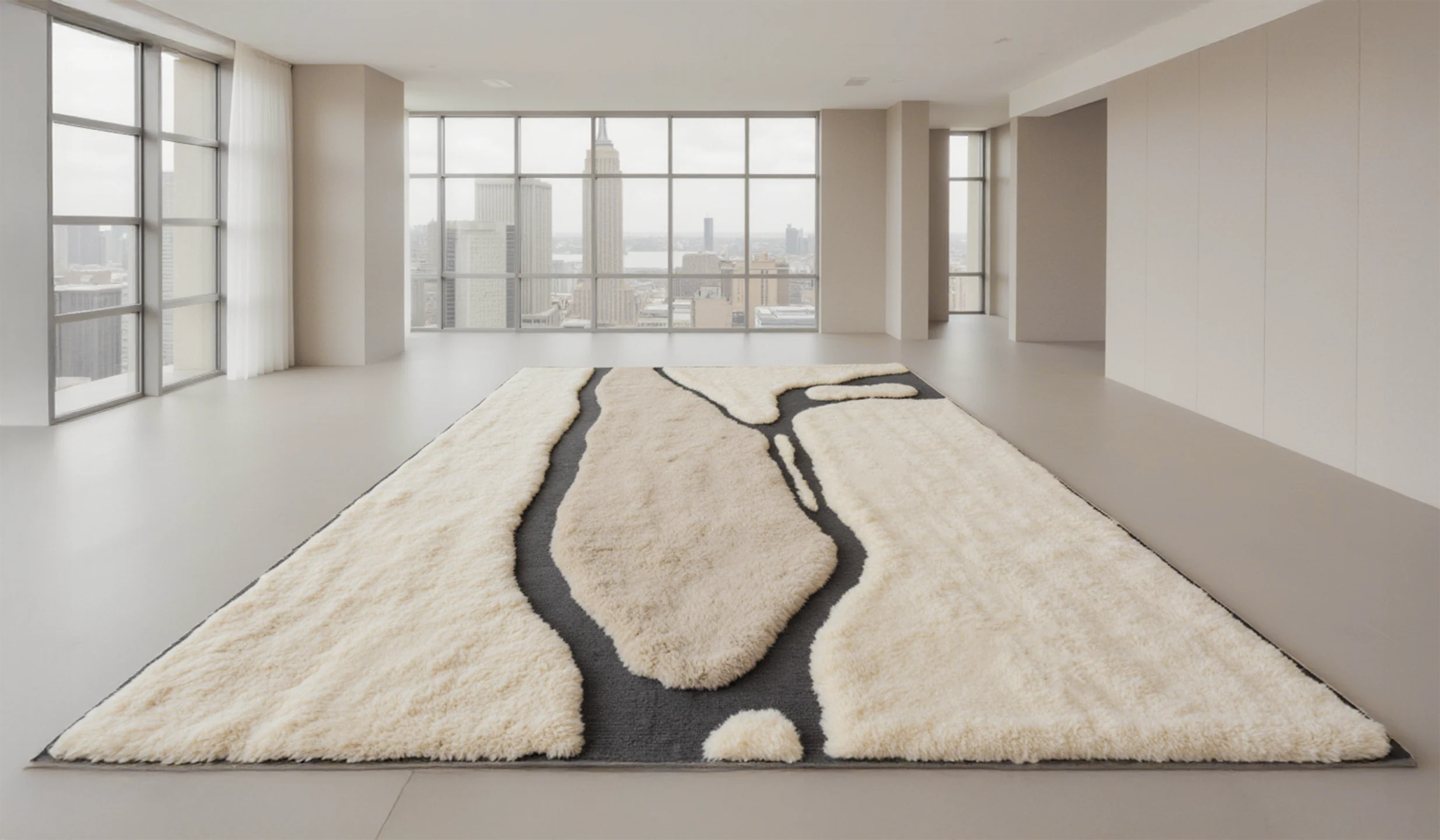 Detailansicht — Wollteppich Manhattan, Maison Tóukkani