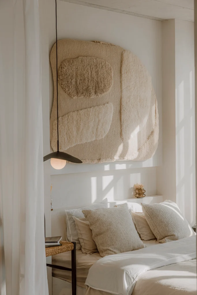 Hauptansicht — Dune, eine Wandarbeit aus Wolle, Maison Tóukkani